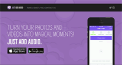 Desktop Screenshot of justaddaudio.com