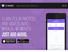 Tablet Screenshot of justaddaudio.com